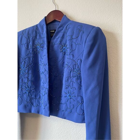 Vintage Rimini beaded maxi sheath 90s party evening gown size 4 - Picture 6 of 9